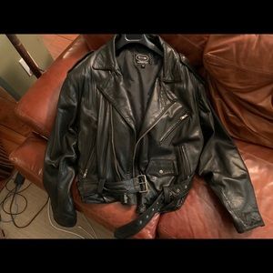 Men’s M Tannery West black leather jacket
